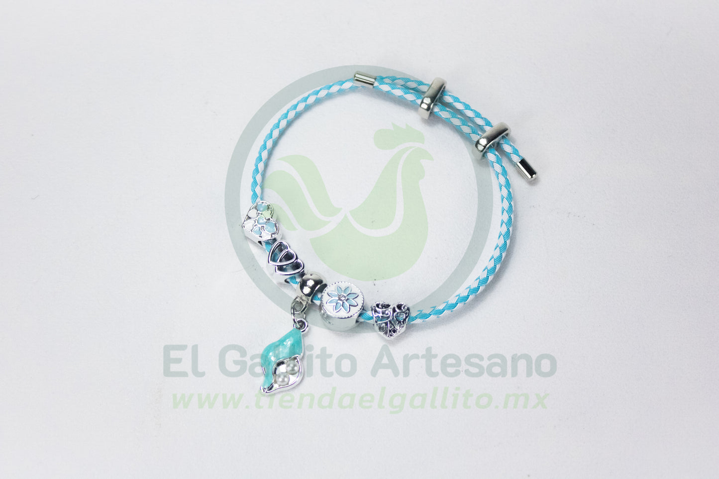 Pulsera A25-1 Charms #15 | Caracol Turquesa
