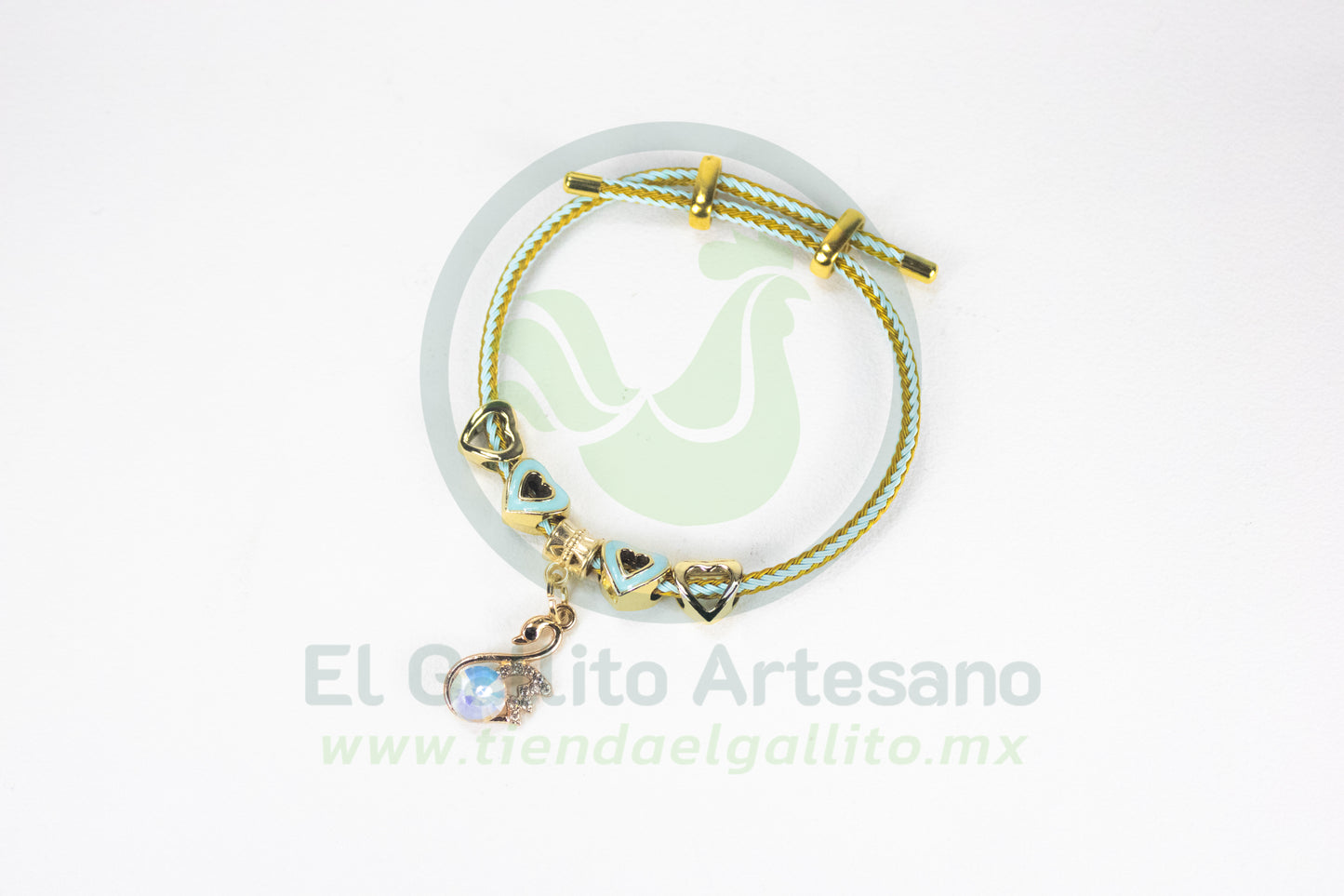 Pulsera A25-1 Charms #02 | Cisne Turquesa