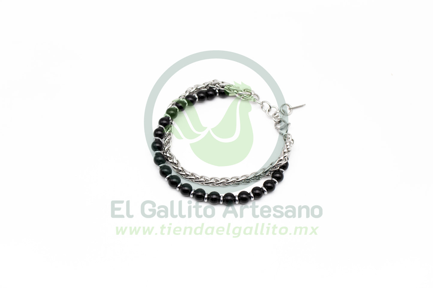 Pulsera Acero Onix MD03