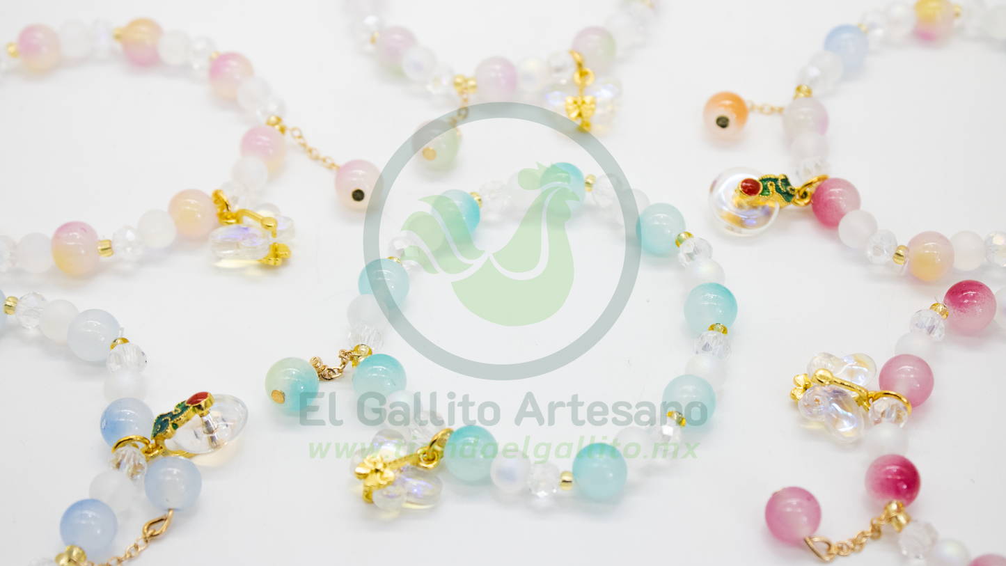 Pulsera B6 MD16 | Bola Bicolor + Luneta