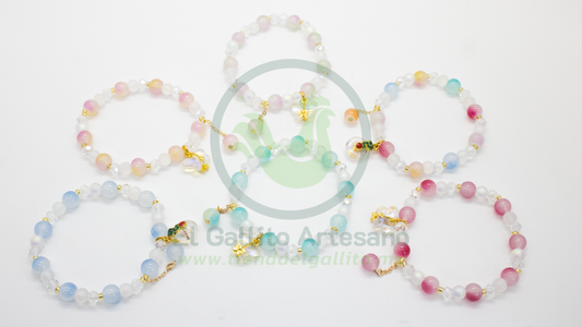 Pulsera B6 MD16 | Bola Bicolor + Luneta