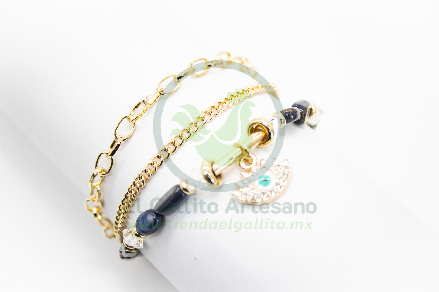 Pulsera Caddj MD07 | Lapislázuli Ojo Turco
