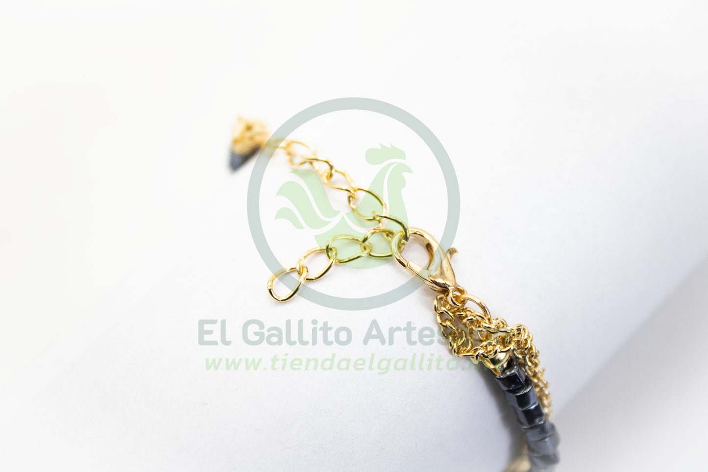 Pulsera Caddj MD12 | Mix Rondeles Estrella Negra