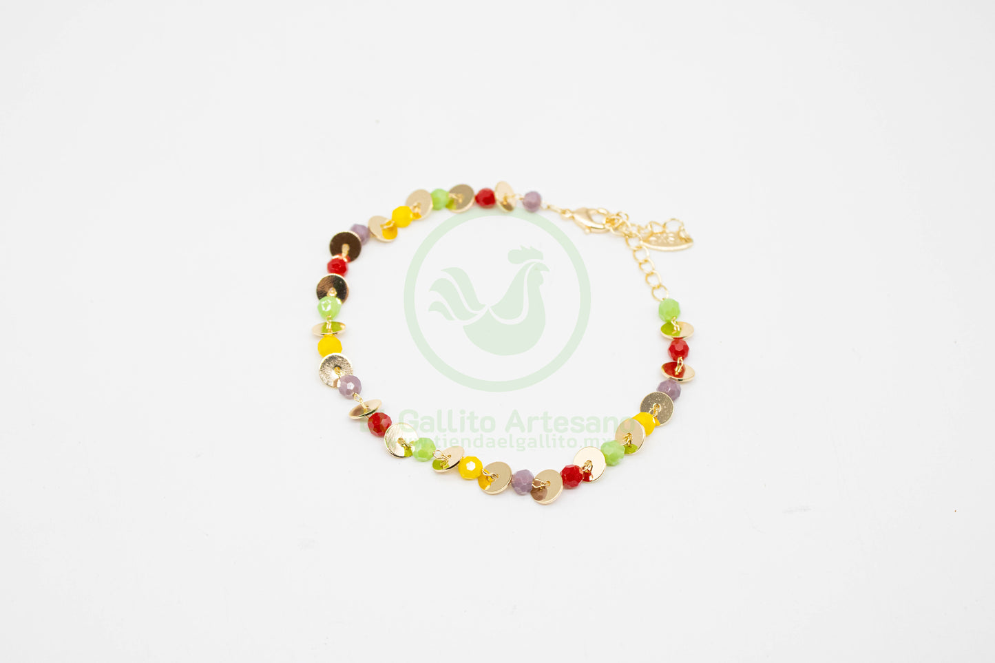 Pulsera Dijes MD20 | Dona Cristal y Separador Platillo