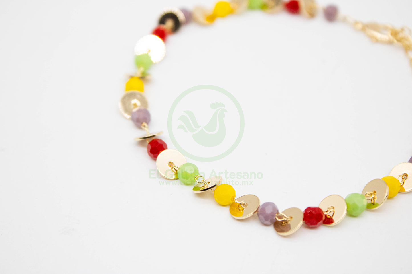 Pulsera Dijes MD20 | Dona Cristal y Separador Platillo