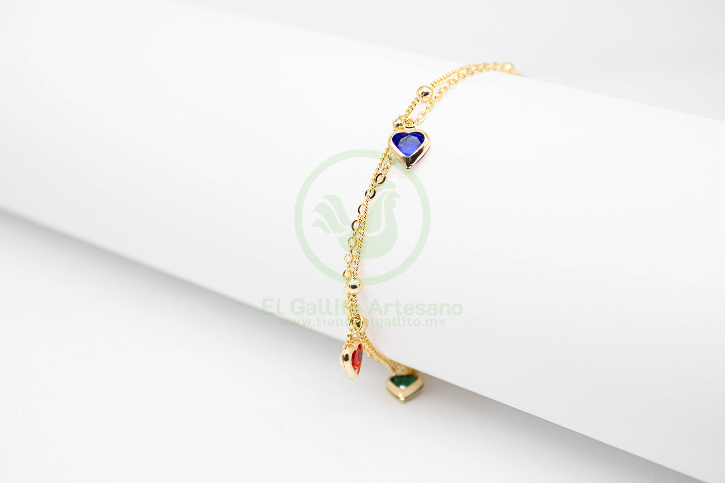 Pulsera Dijes MD03 | Corazón Multi