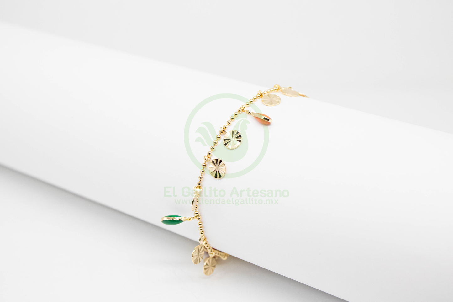 Pulsera Dijes MD07 | Gotas Multi Círculo G