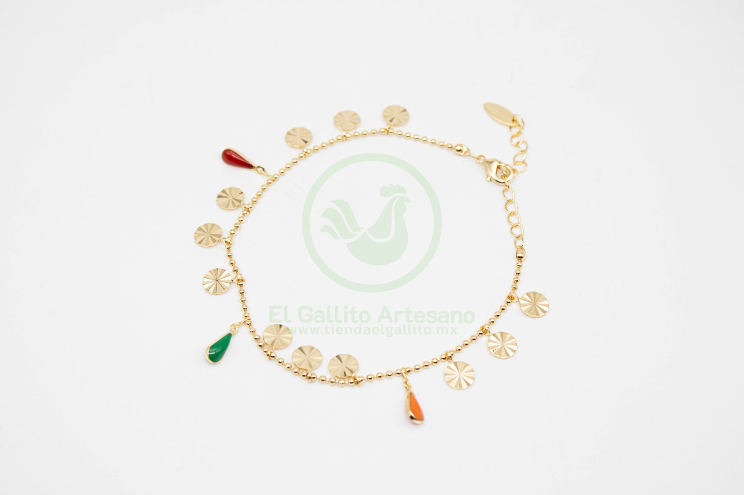 Pulsera Dijes MD07 | Gotas Multi Círculo G