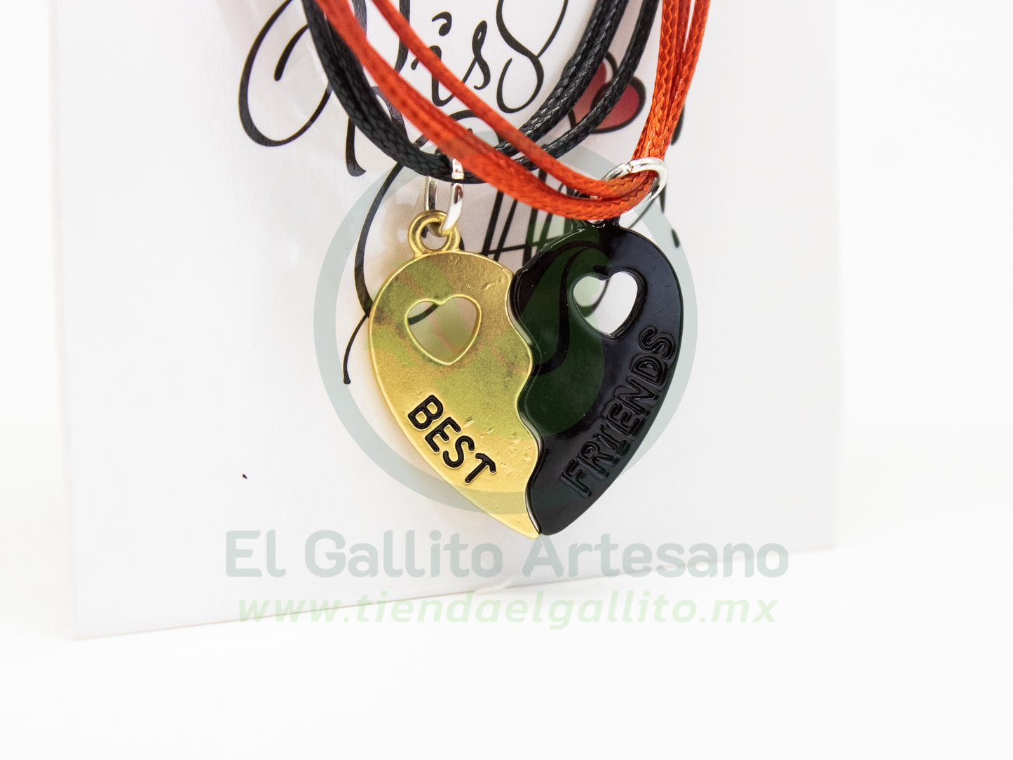 Pulsera HC Dije MD02 | Best Friends Dorado/Negro