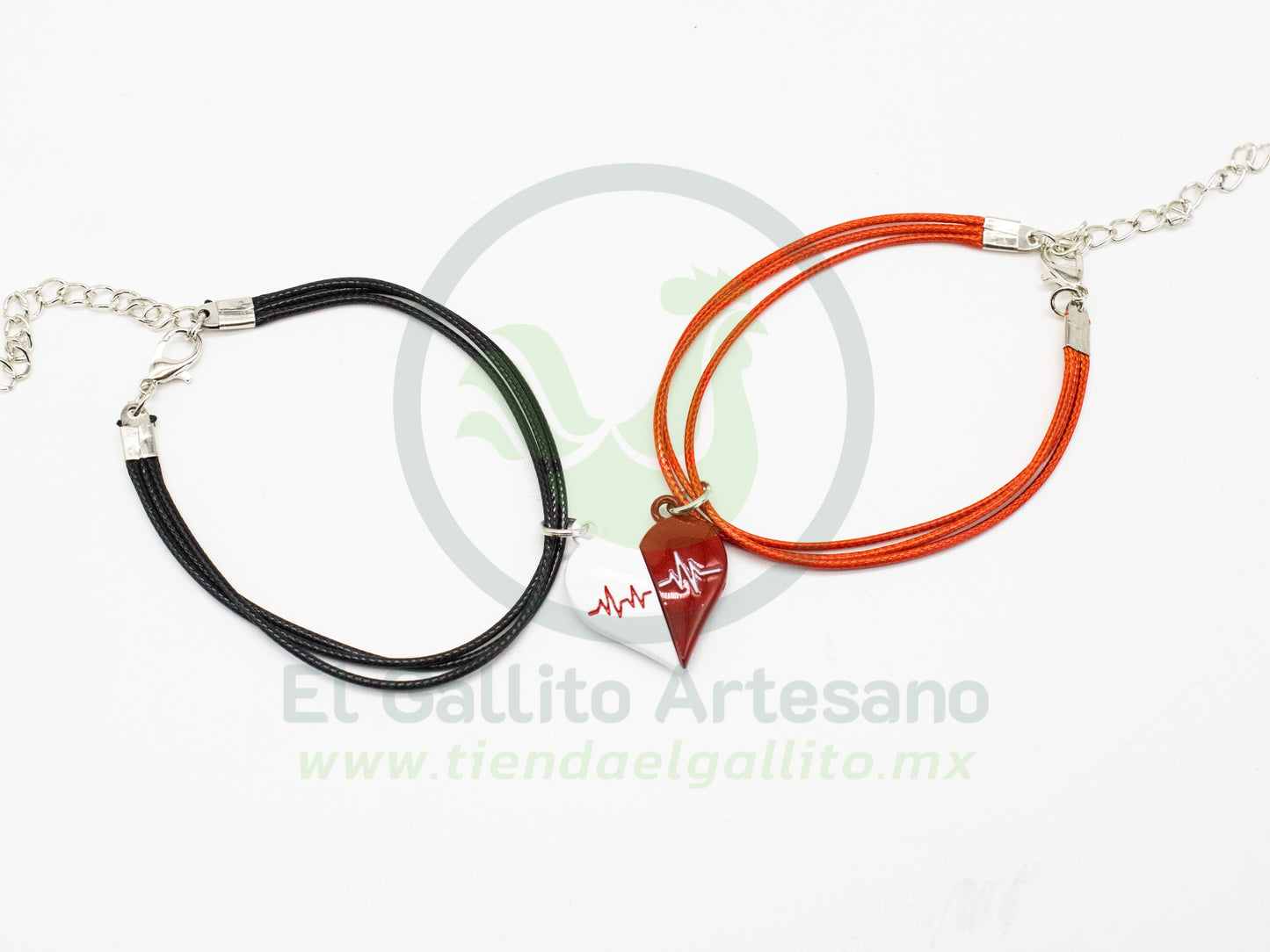 Pulsera HC Dije MD05 | Pulso Blanco/Rojo