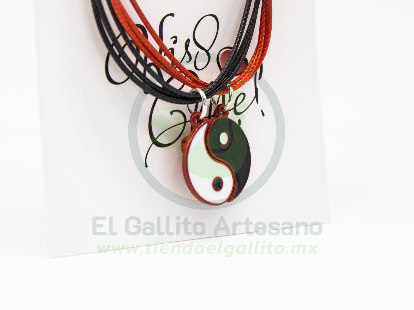 Pulsera HC Dije MD07 | Ying Yang Rojo