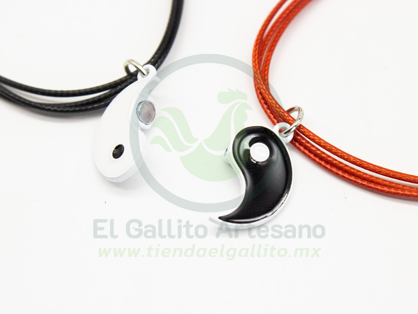 Pulsera HC Dije MD09 | Ying Yang Negro