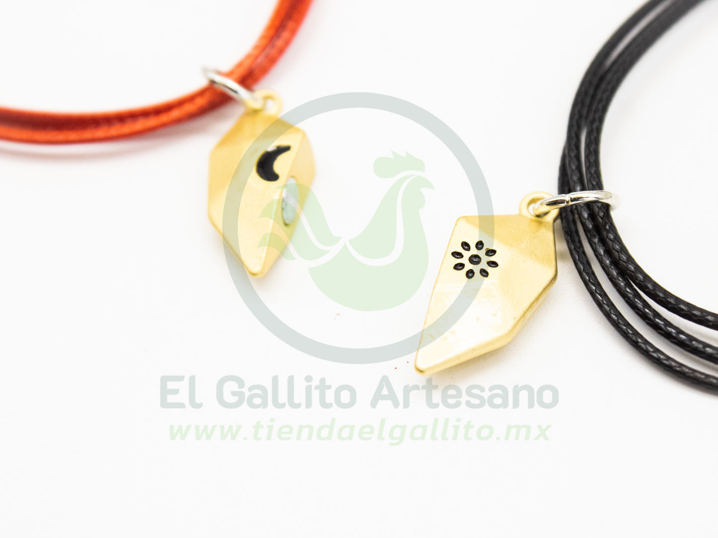 Pulsera HC Dije MD17 | Corazón Geo Dorado