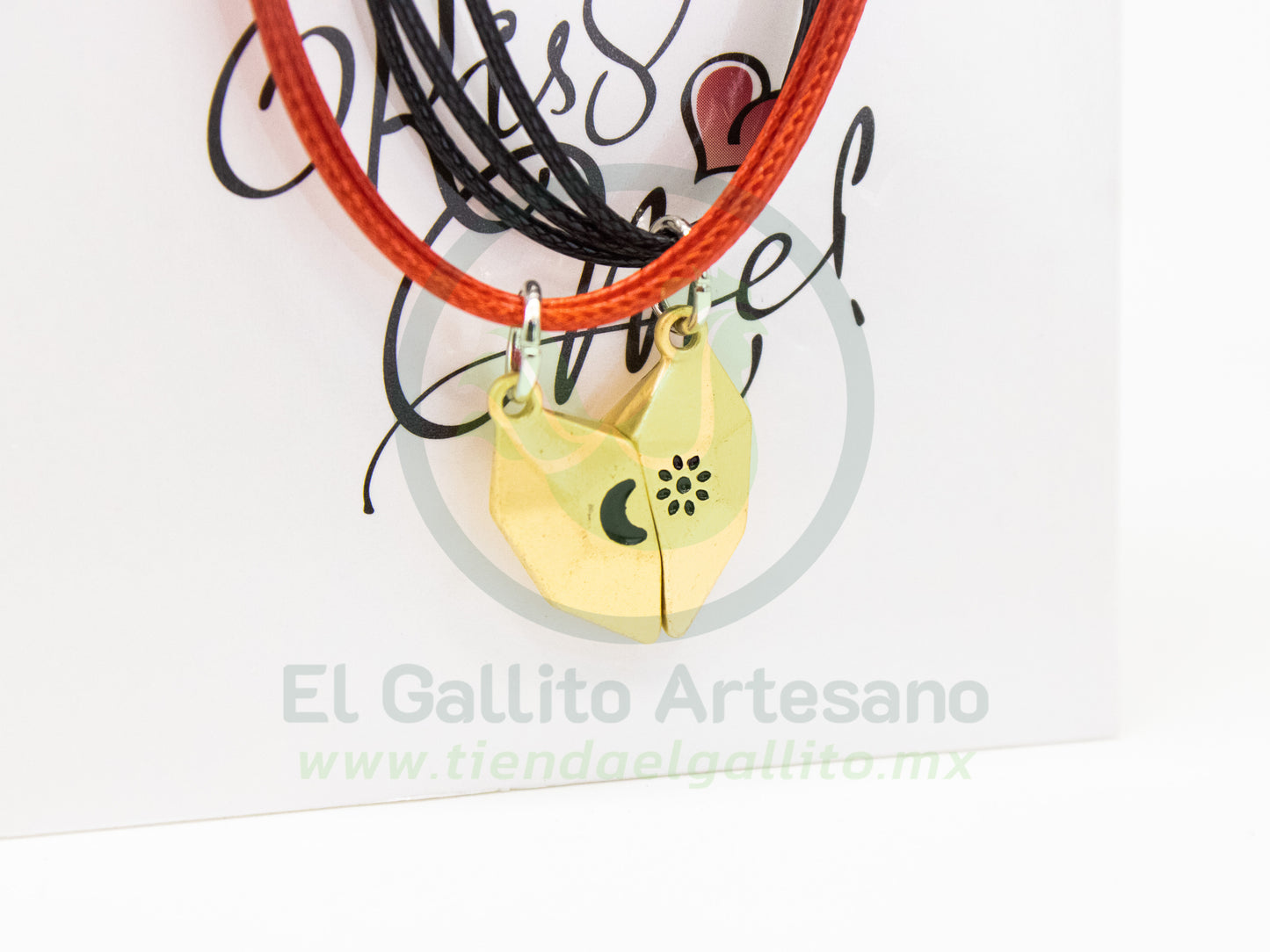 Pulsera HC Dije MD17 | Corazón Geo Dorado