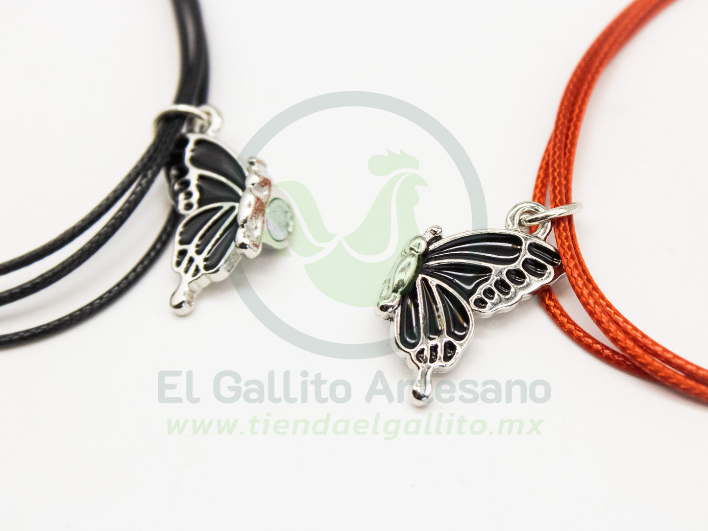 Pulsera HC Dije MD32 | Mariposa Negra