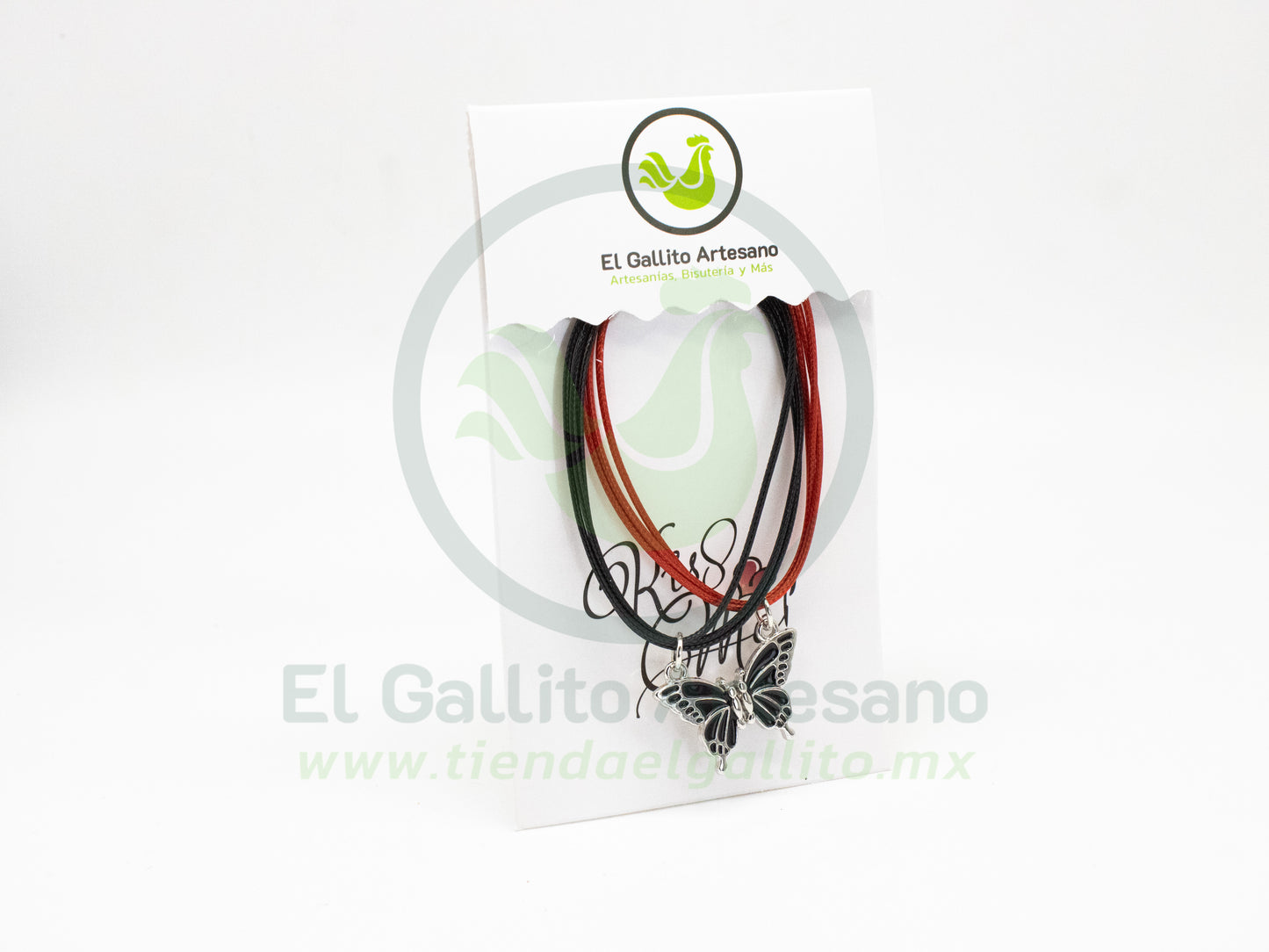 Pulsera HC Dije MD32 | Mariposa Negra