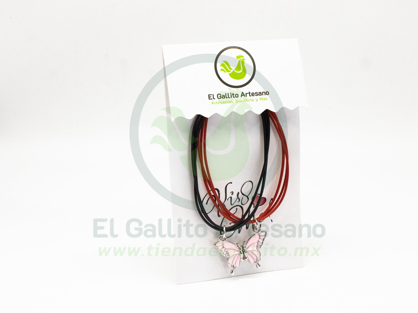 Pulsera HC Dije MD33 | Mariposa Rosa