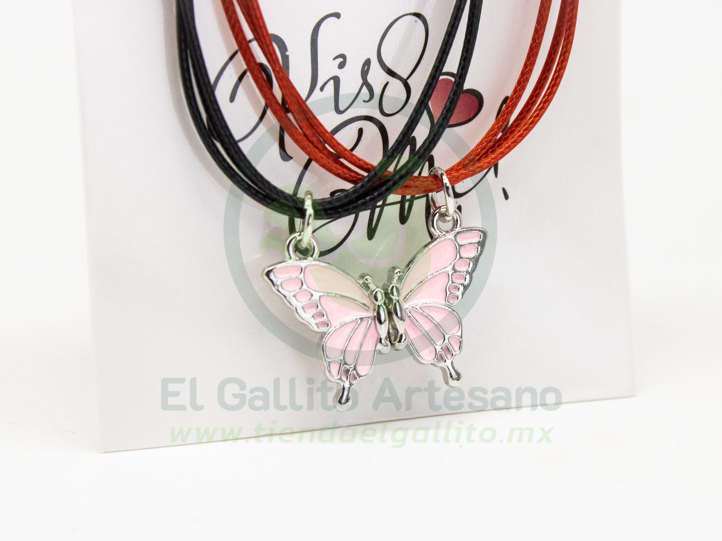 Pulsera HC Dije MD33 | Mariposa Rosa