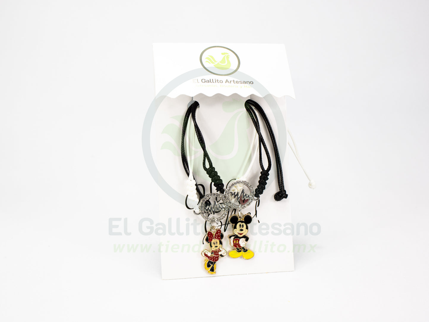 Pulsera Pareja 24-4 MD37 | Mickey y Minnie