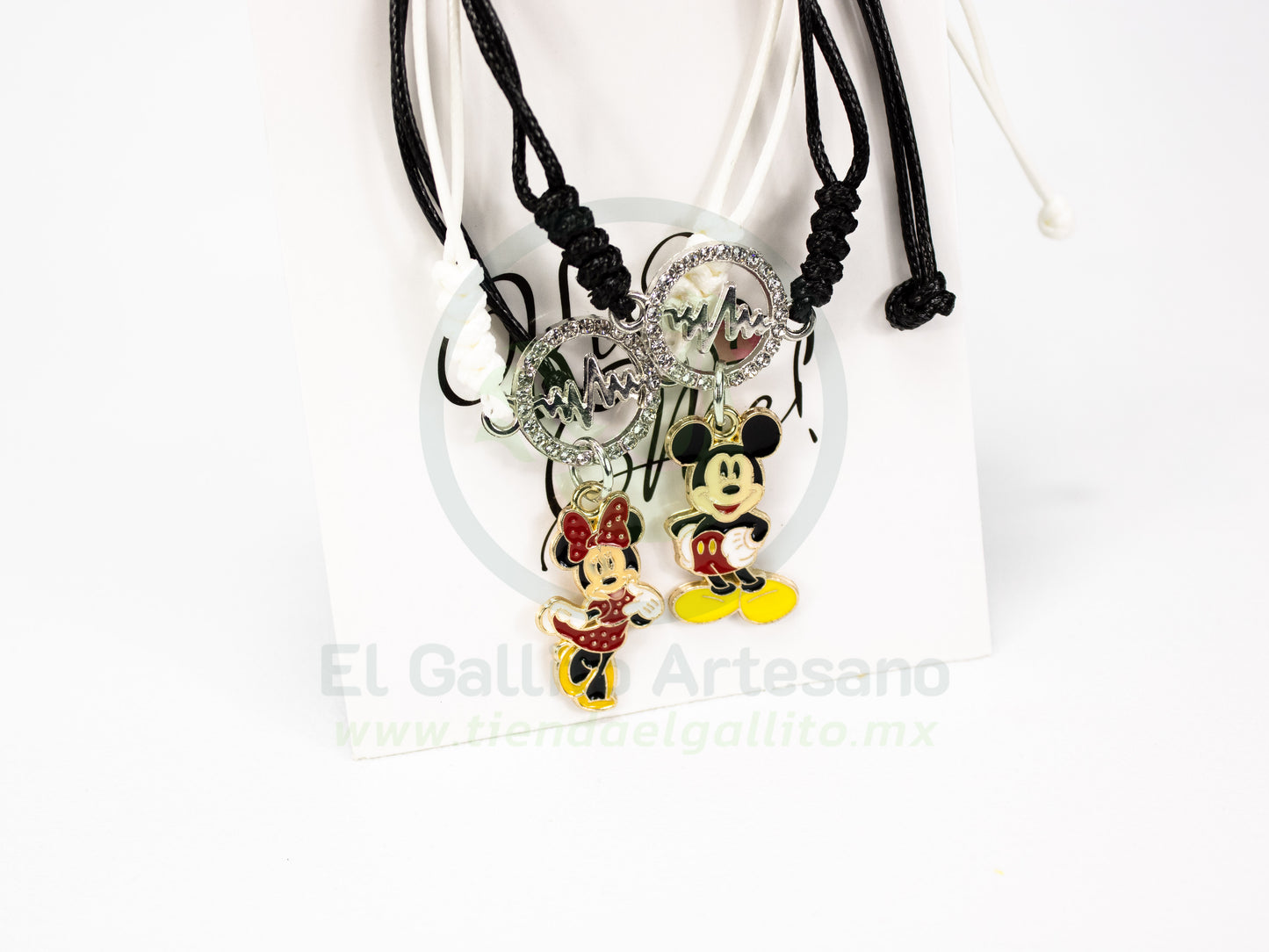 Pulsera Pareja 24-4 MD37 | Mickey y Minnie