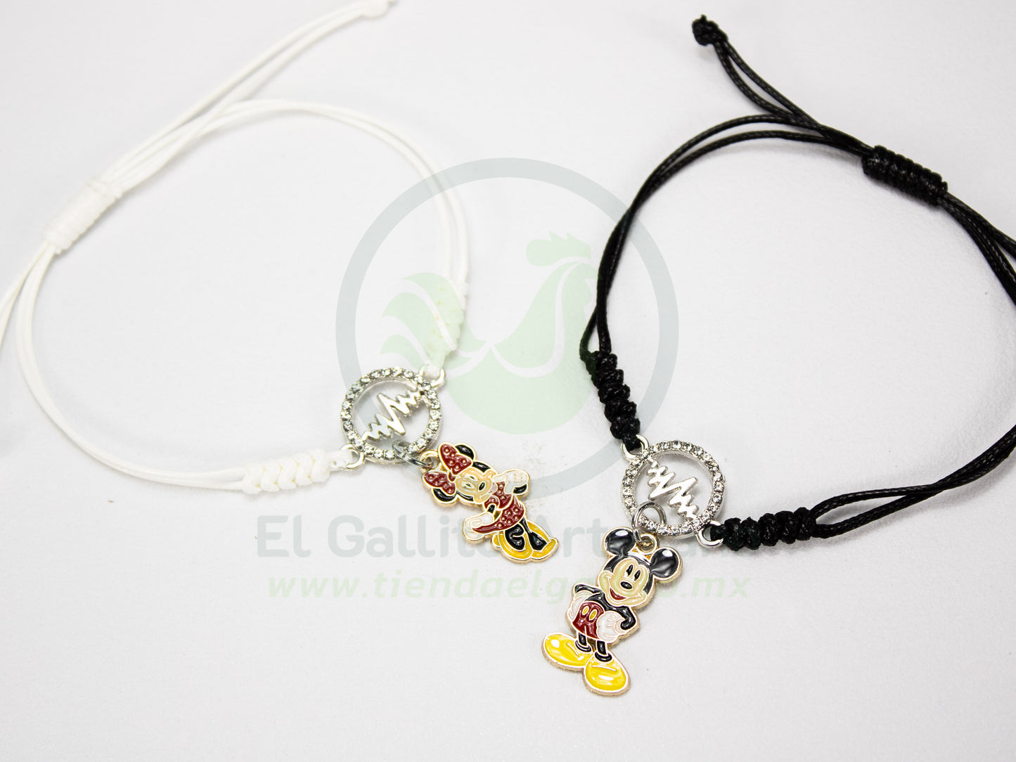 Pulsera Pareja 24-4 MD37 | Mickey y Minnie