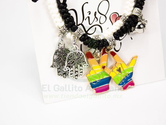 Pulsera Pareja 24-4 MD39 | Paz y Rock