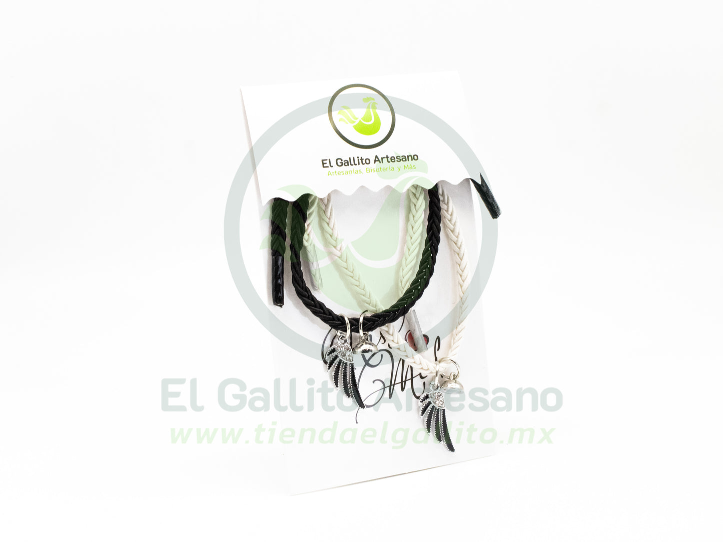 Pulsera Pareja MD19 | Alas Plateadas