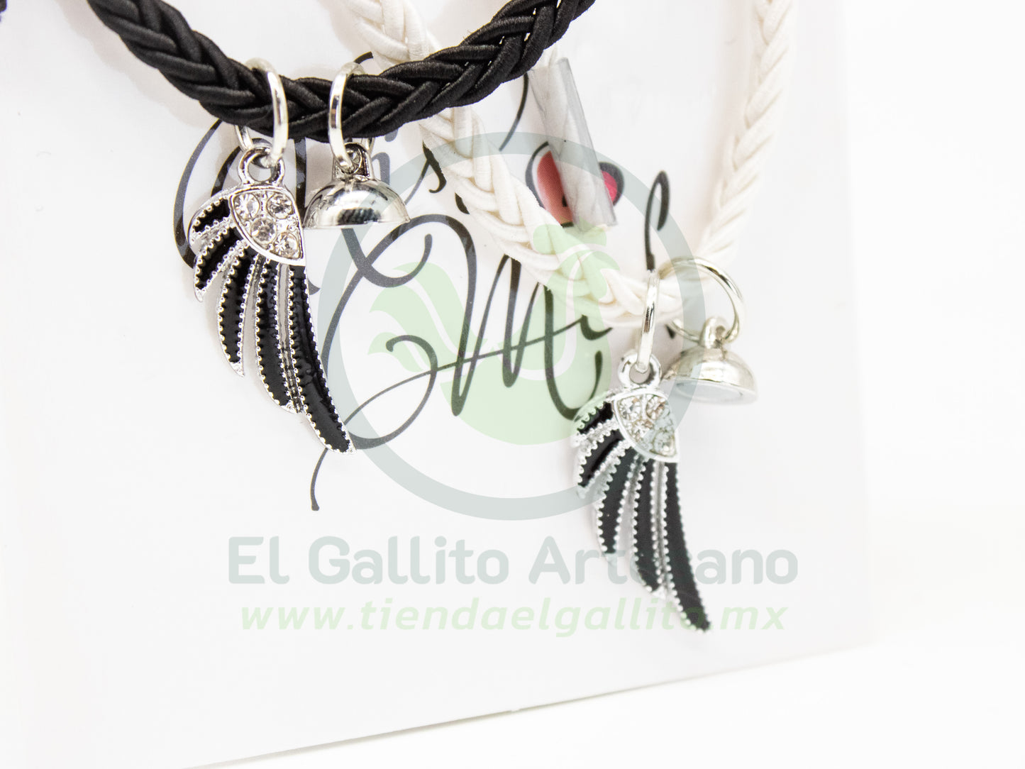 Pulsera Pareja MD19 | Alas Plateadas