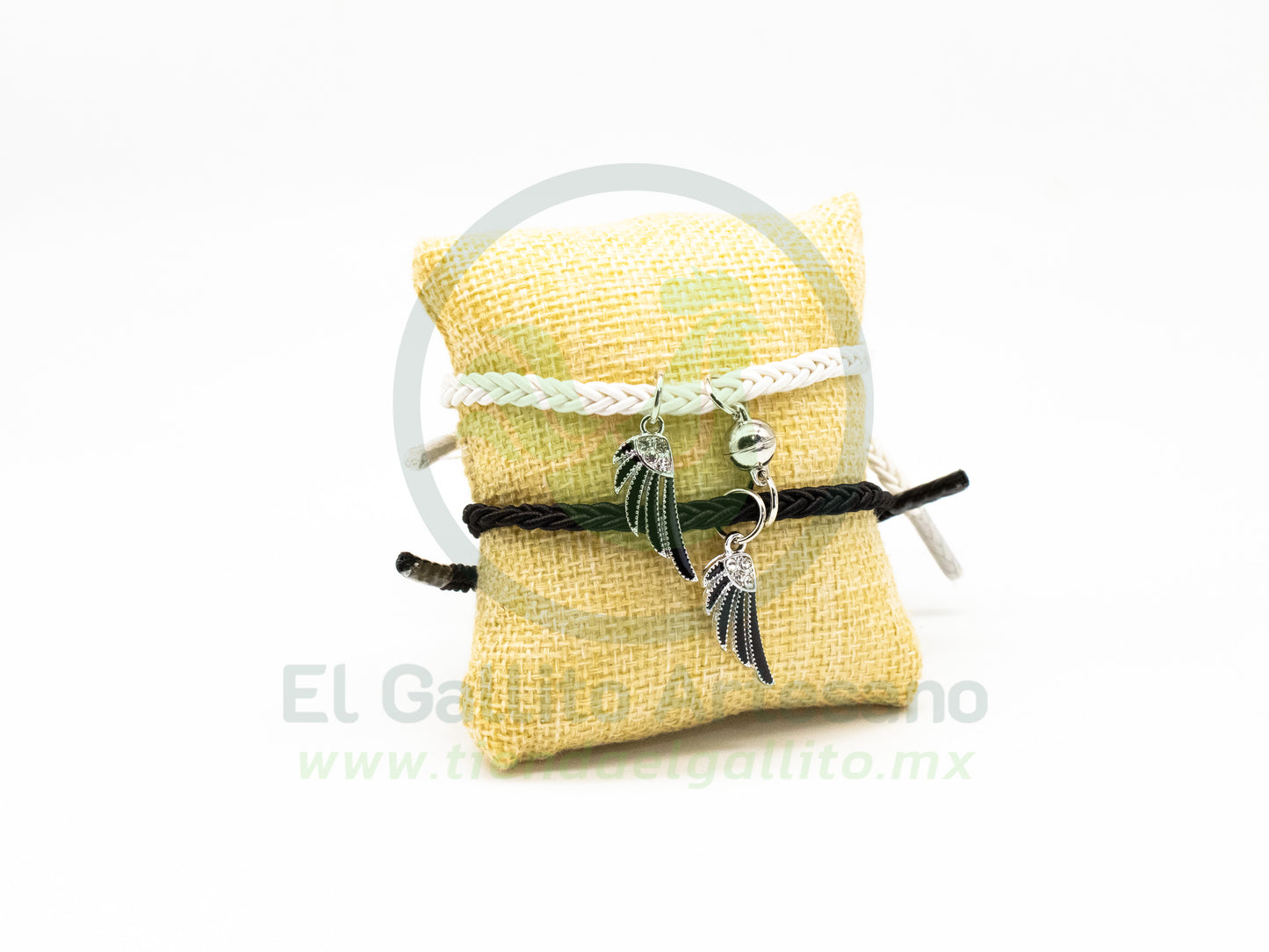 Pulsera Pareja MD19 | Alas Plateadas