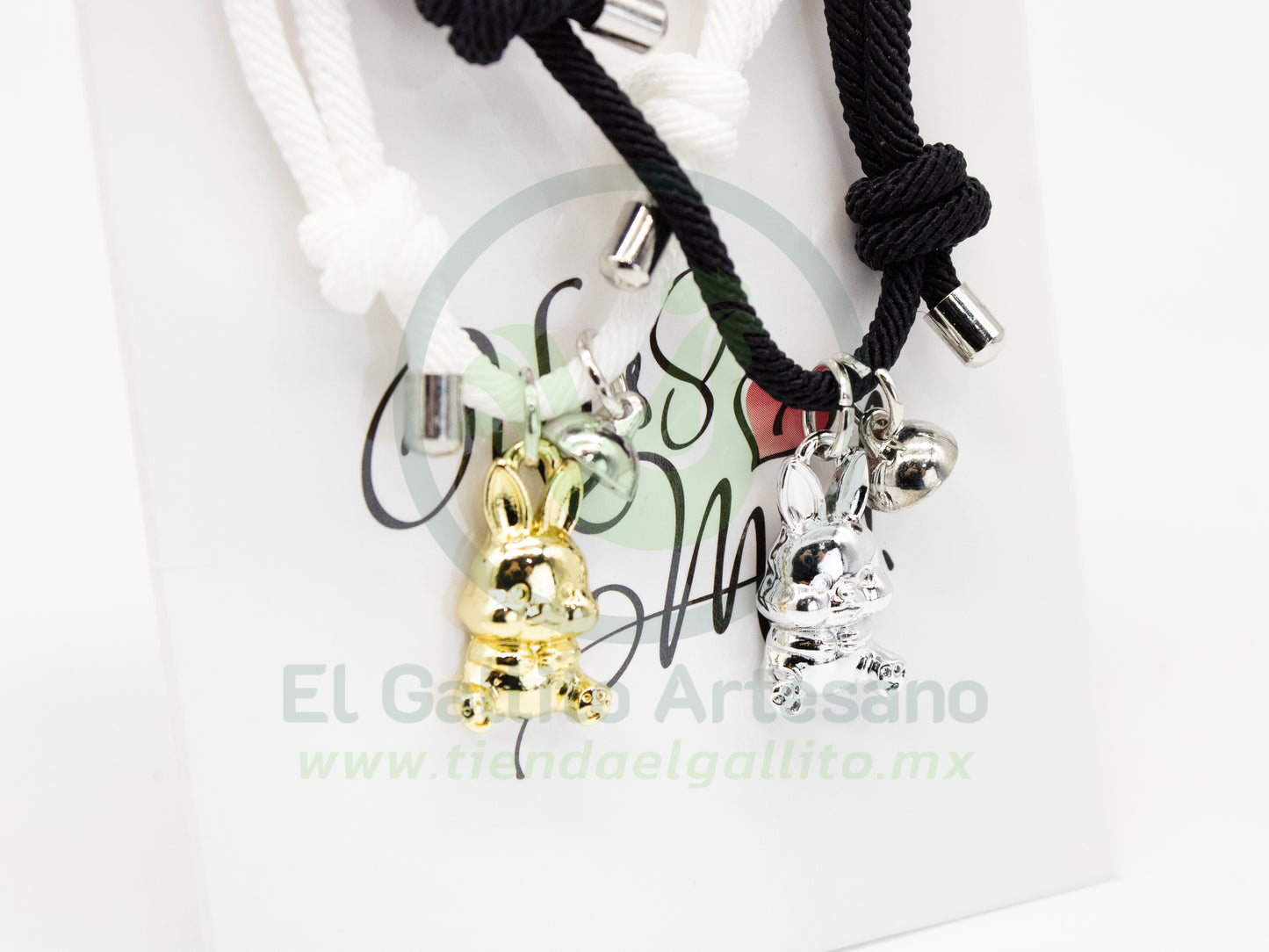 Pulsera Pareja MD25 | Conejos Metálicos