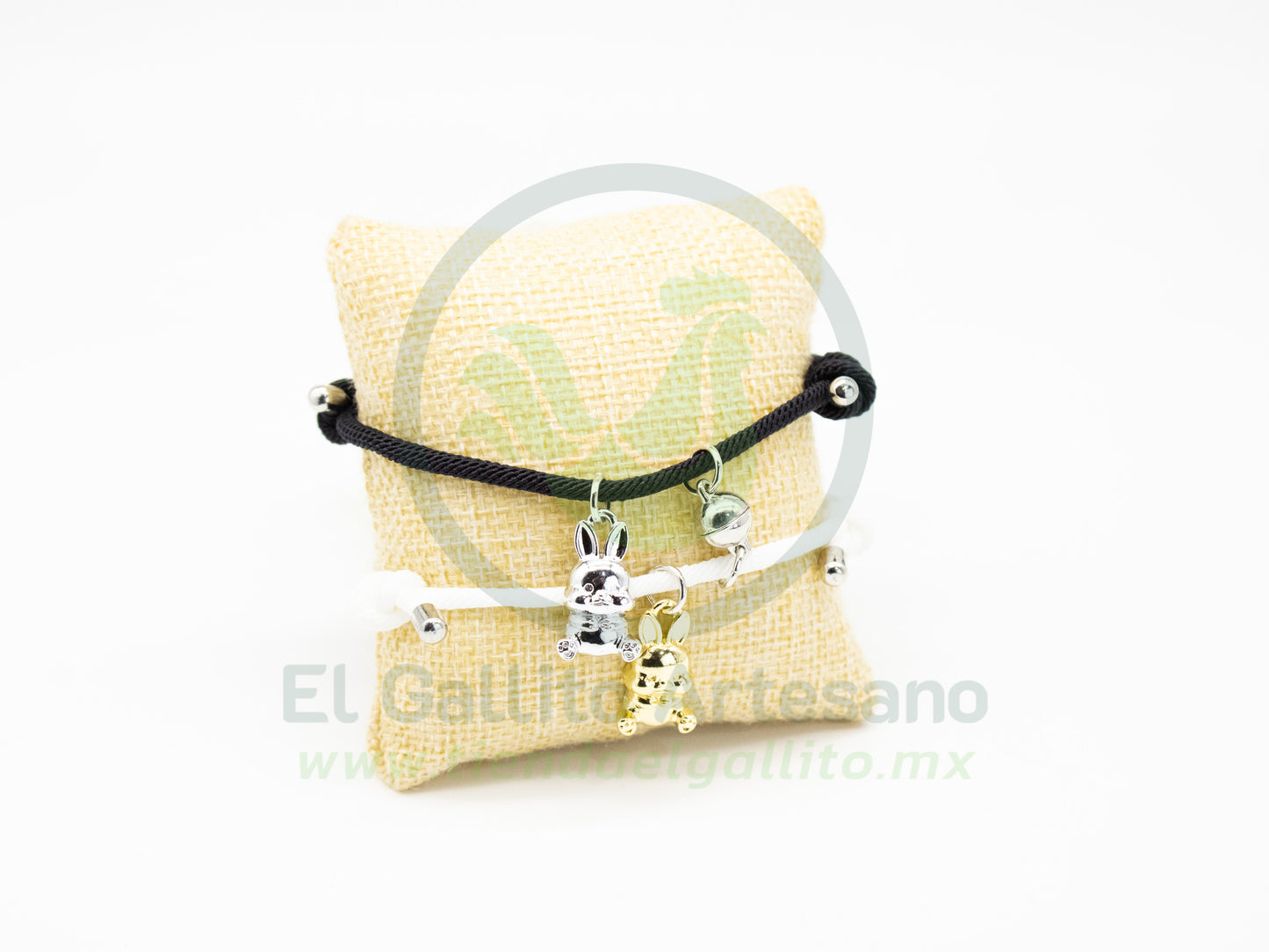 Pulsera Pareja MD25 | Conejos Metálicos