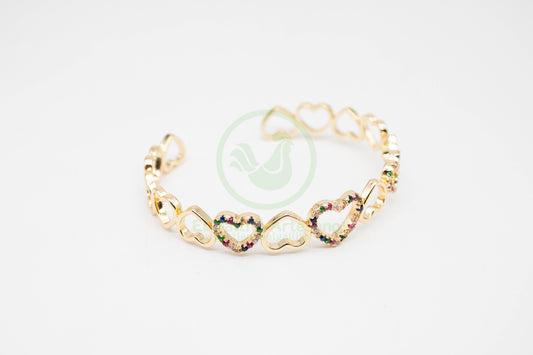 Pulsera XYZ-10 | Corazones Tipo Cadena Multi