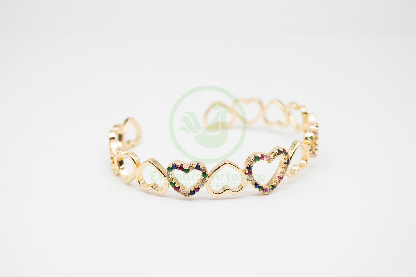 Pulsera XYZ-10 | Corazones Tipo Cadena Multi