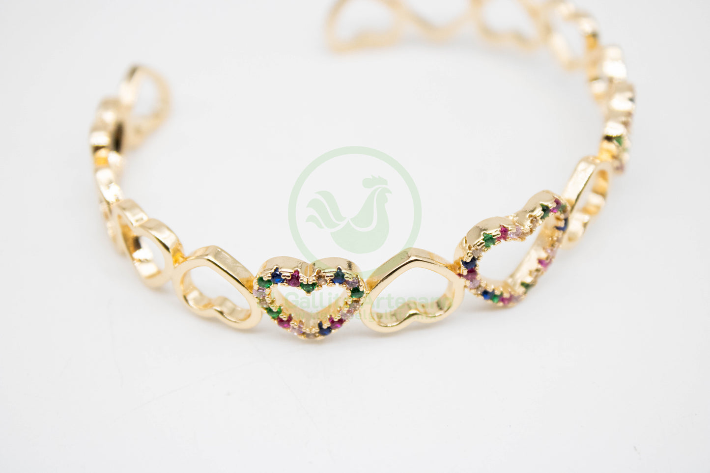 Pulsera XYZ-10 | Corazones Tipo Cadena Multi