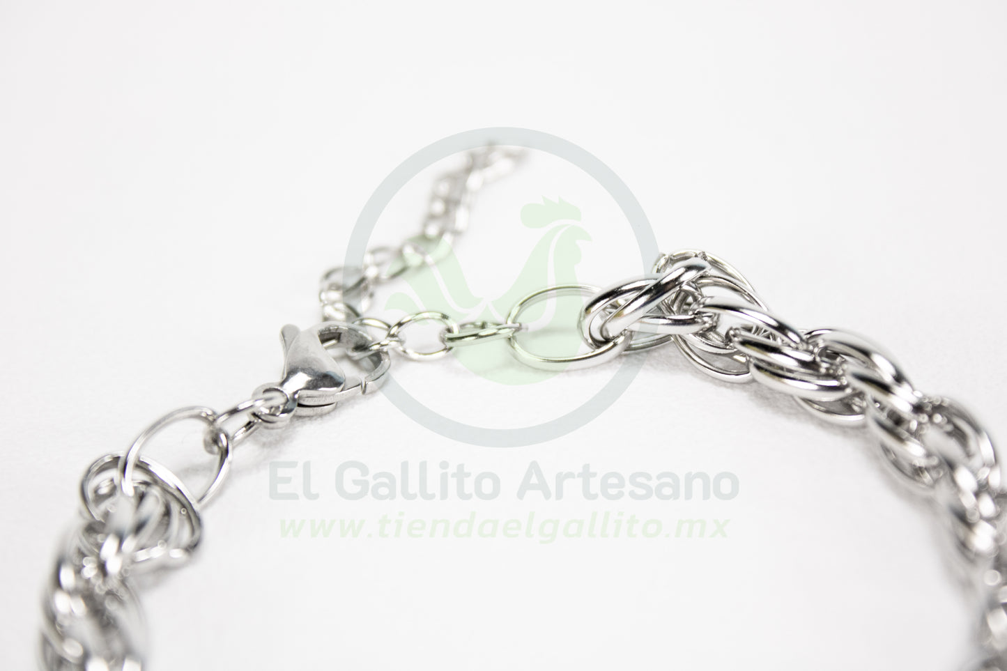 Pulsera Acero 24-4 MD13 | Eslabones Dobles