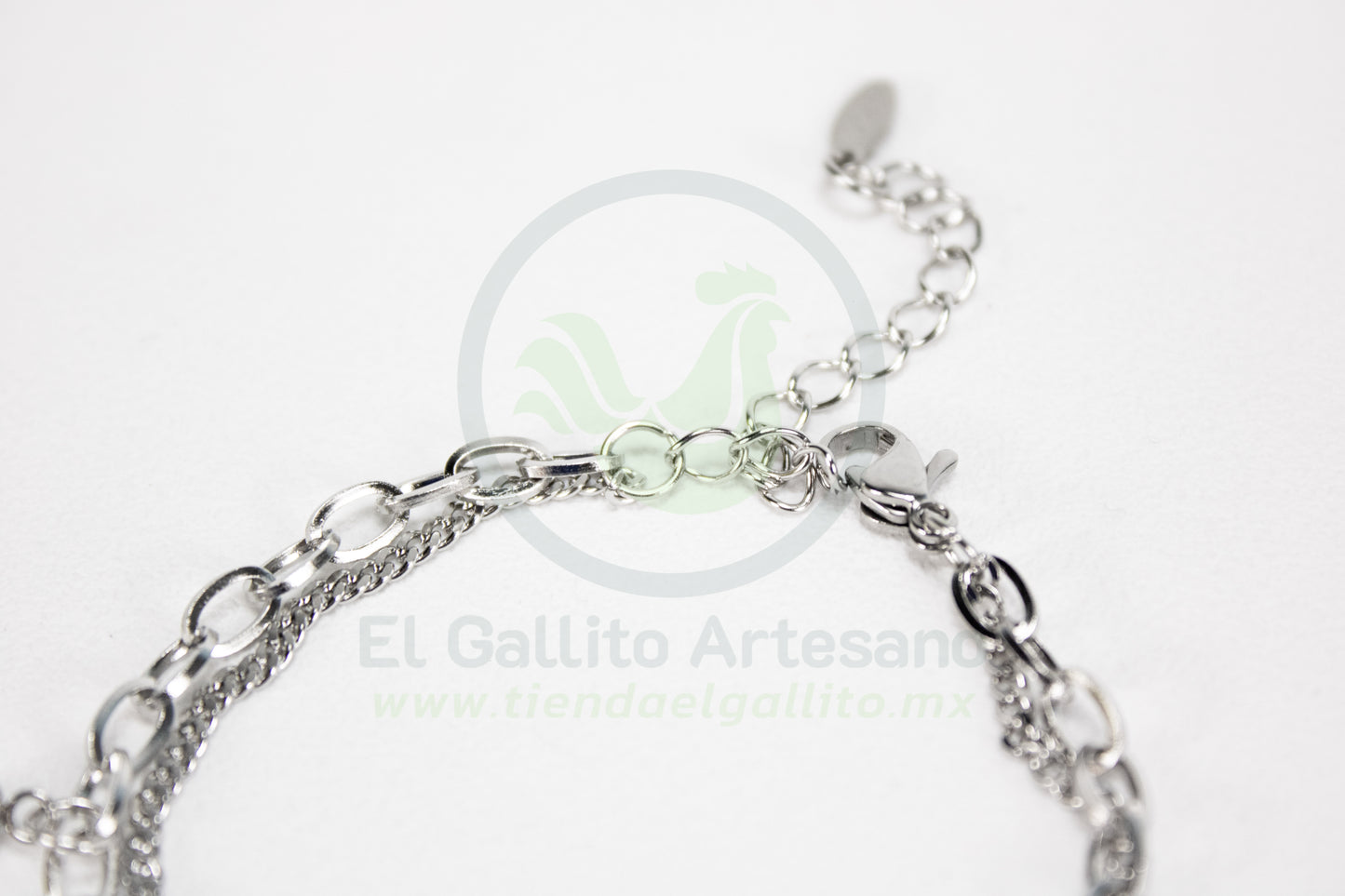 Pulsera Acero 24-4 MD16 | Corazón Bola Lisa
