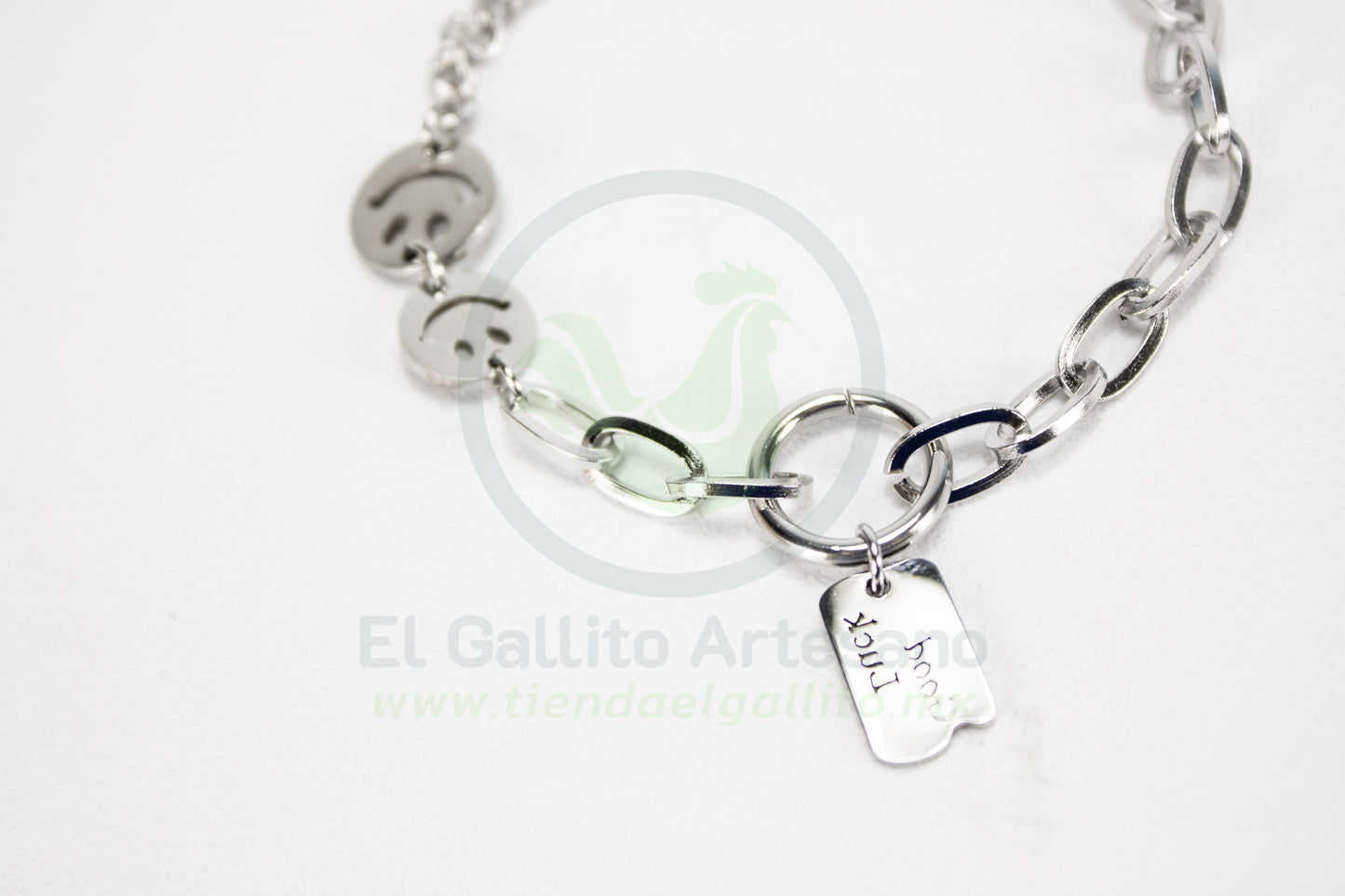 Pulsera Acero 24-4 MD17 | Good Luck