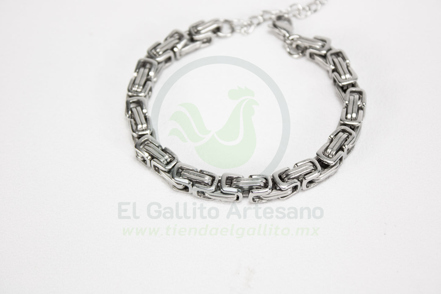 Pulsera Acero 24-4 MD21 | Cuadrada Entrelazada