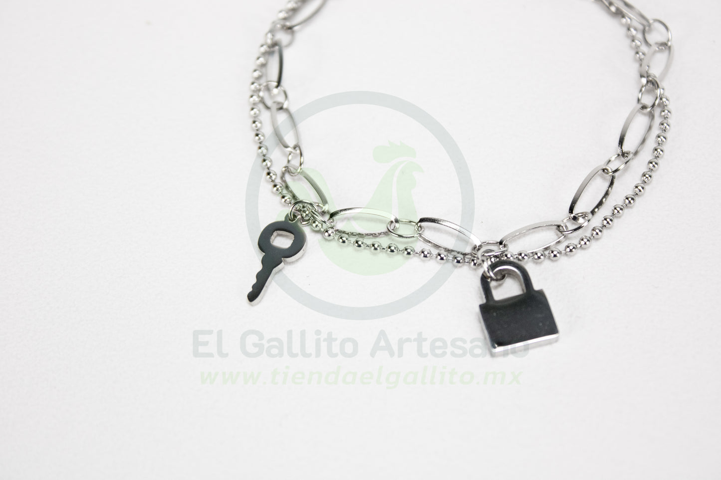 Pulsera Acero 24-4 MD22 | Candado + Llave