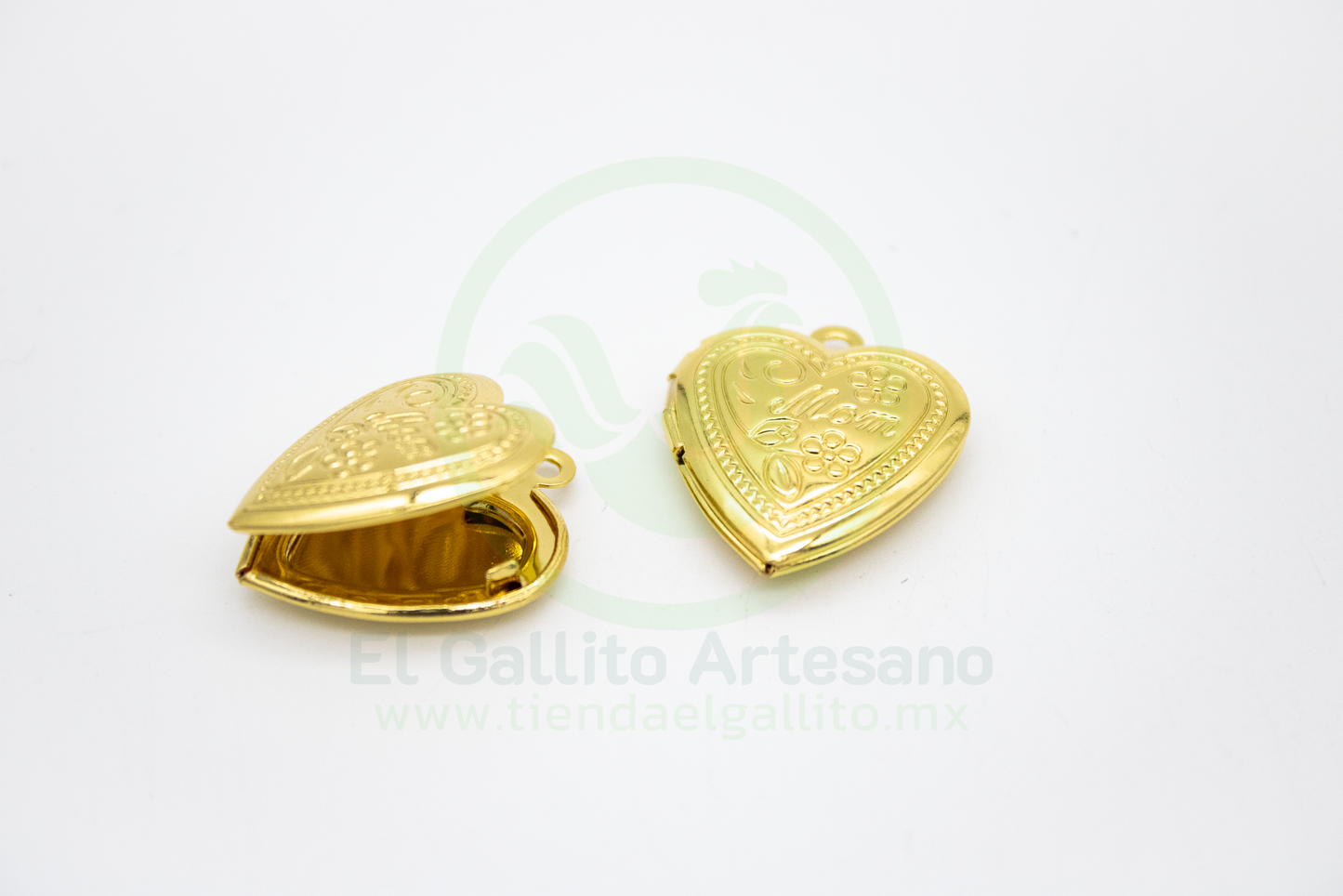 Relicario 20*19 Corazón Leyenda Mom Metal