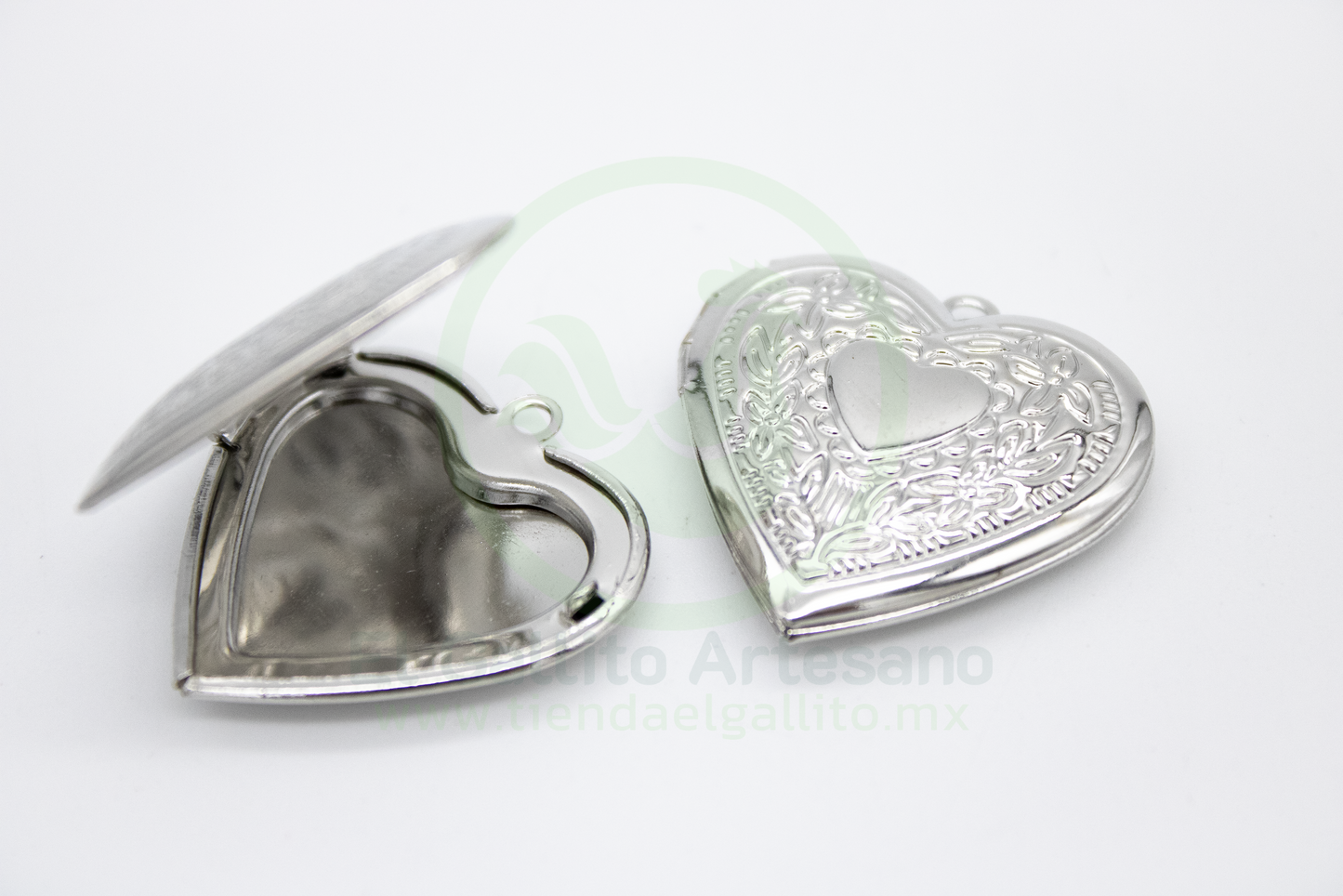 Relicario 29*30 Corazón Centro Corazón Metal