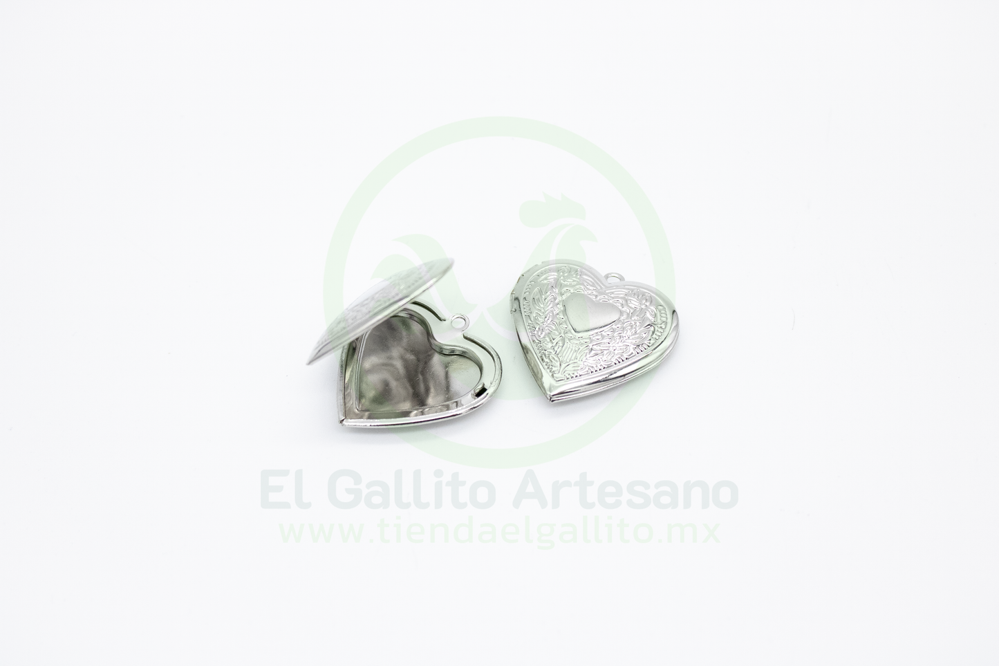 Relicario 29*30 Corazón Centro Corazón Metal