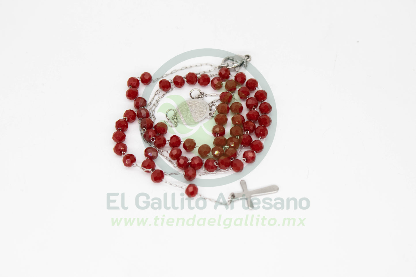 Rosario Niquelado Rojo