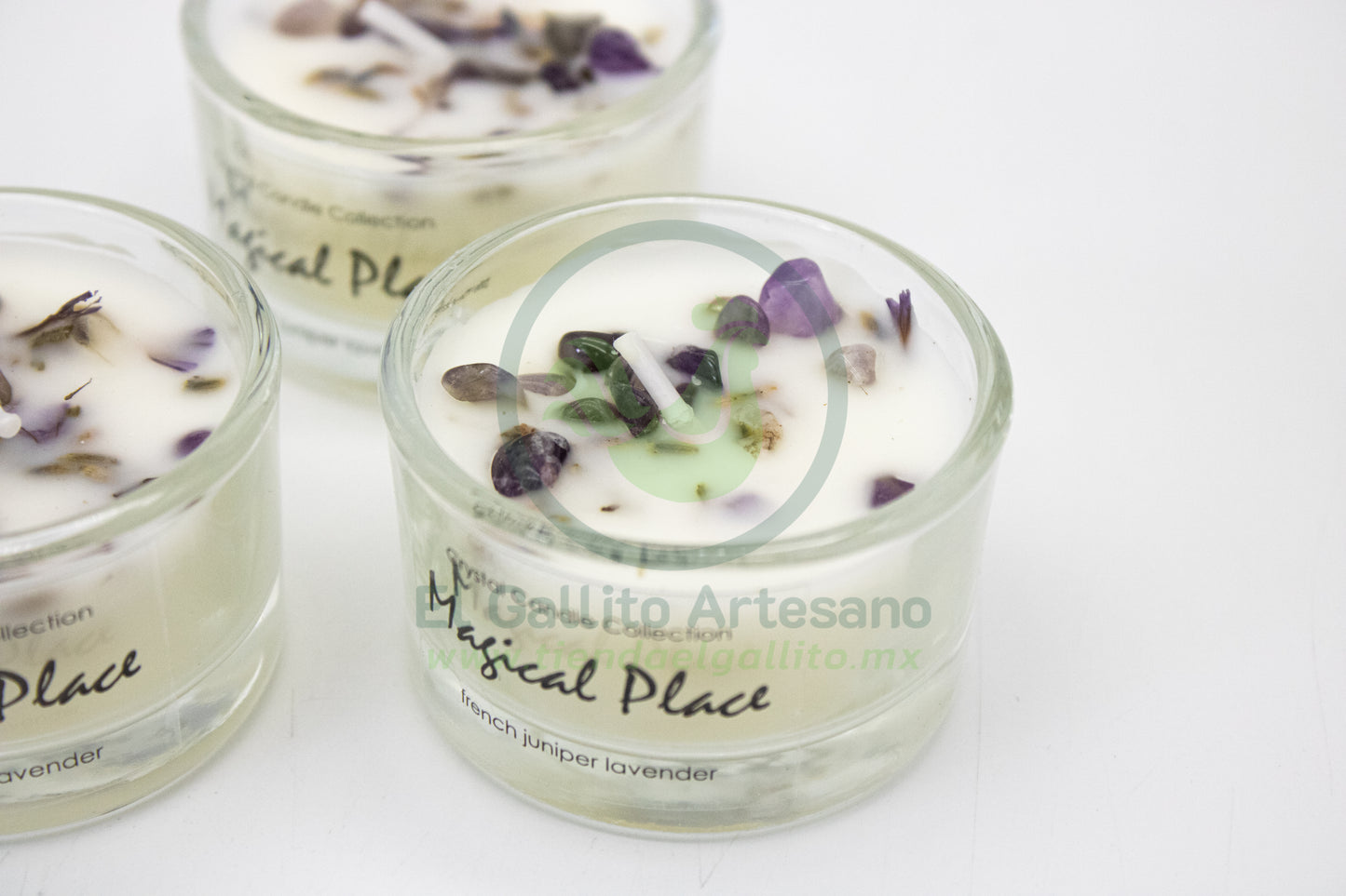 Vela Aromática | Vaso MD1 | Lavanda y Amatista