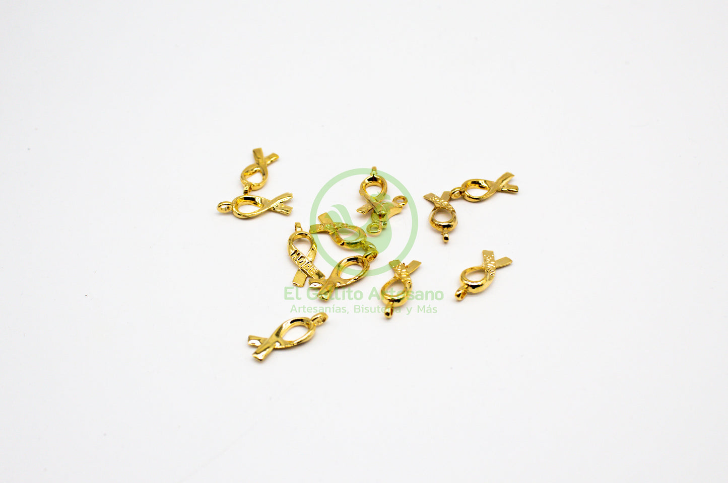 #733 Chapa de Oro - Dije Listón (PIEZA) Últimas Piezas