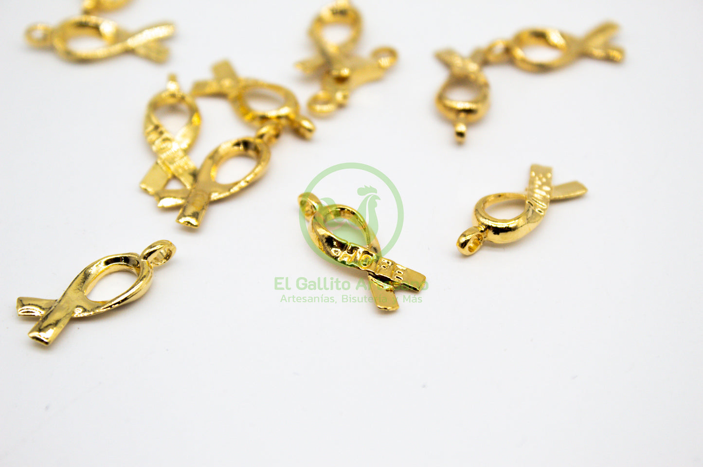 #733 Chapa de Oro - Dije Listón (PIEZA) Últimas Piezas