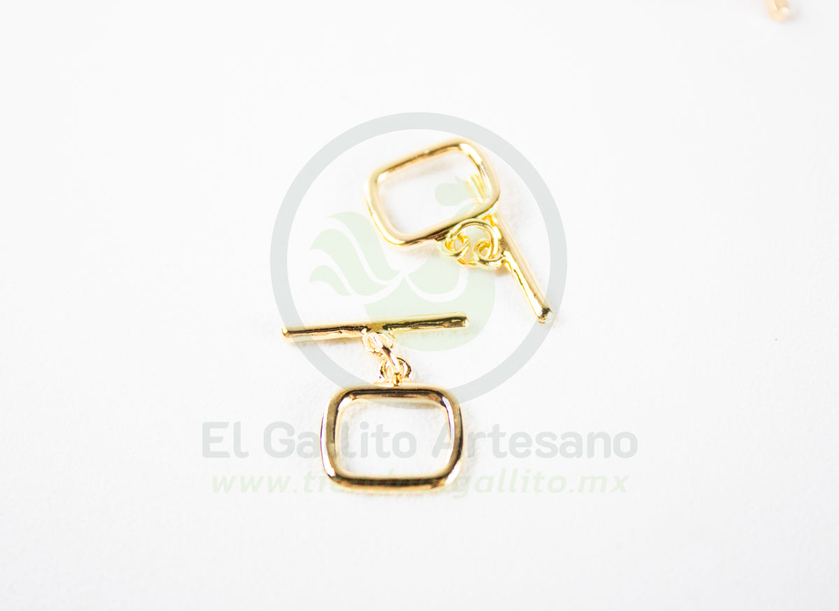 #135 Chapa de Oro - Broche Cuadrado (PIEZA)