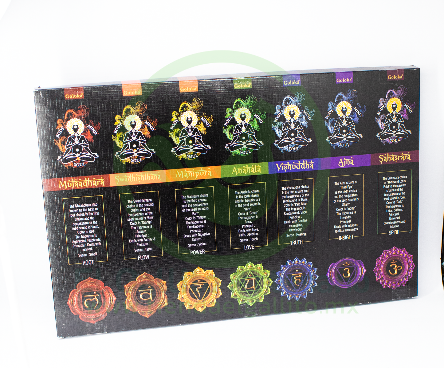 Incienso Goloka | Siete Chakras