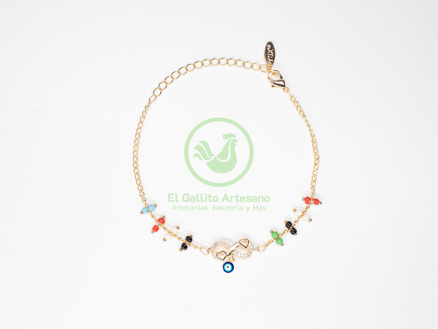 Pulsera Cadena Con Chaquira | Varios Colores