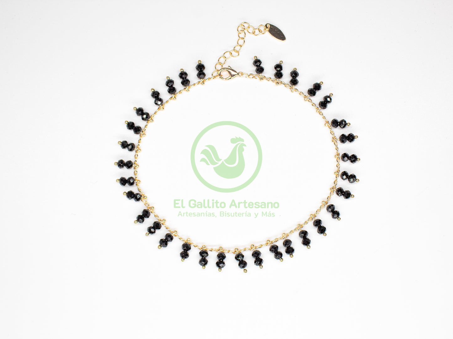 Tobillera Cadena Con Dona Cristal | Varios Colores